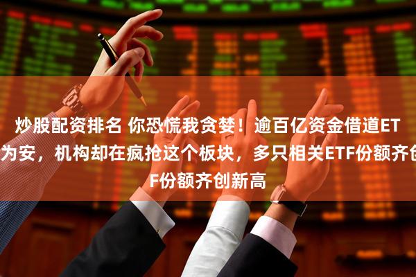 炒股配资排名 你恐慌我贪婪！逾百亿资金借道ETF落袋为安，机构却在疯抢这个板块，多只相关ETF份额齐创新高